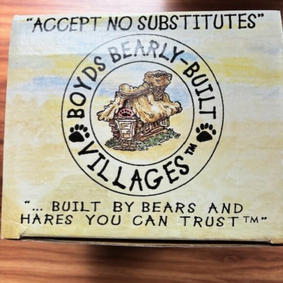 Boyds Bearly-Built Villages #4 The Boyds Barely A School 2000 Vintage #36 of 239 - Picture 13 of 16